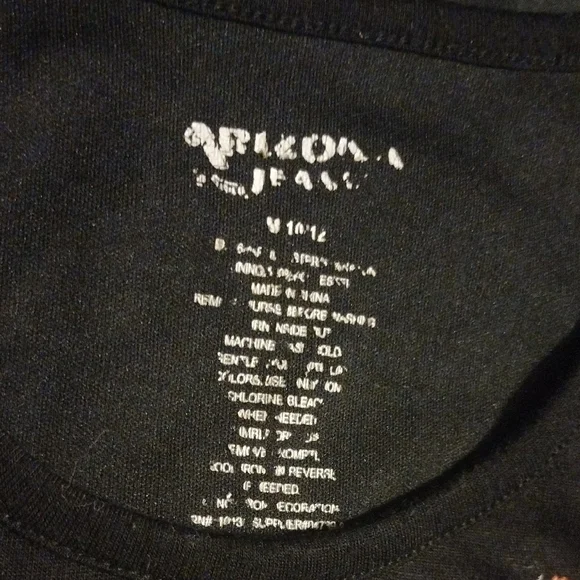 Black Floral Lace Hem Girls Top - Picture 2 of 4